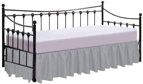 Luxury Linens Dust Ruffle Bed Skirt Twin Size 18 Deep Pocket
