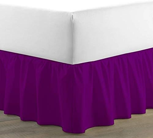 Angels Bedding Luxurious Adjustable Wrap Around Bed Skirt 16 Inch Drop