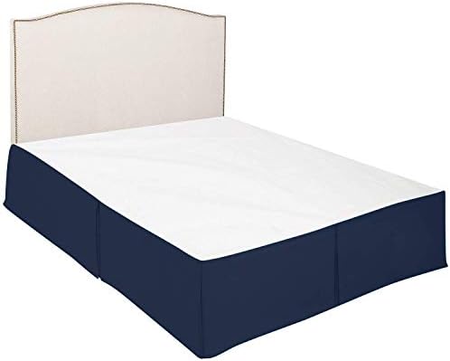 Ultra Soft Dark Blue Bed Skirt 54 x 80 Full XL Hotel Quality