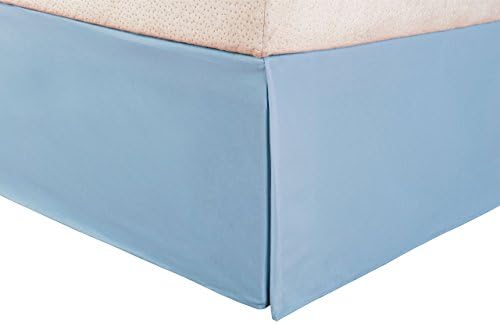 SRP Bedding Real 350 Thread Count Solid Light Blue Queen Bed Skirt