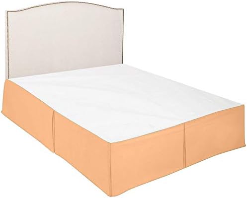 Amuze Bedding Ultra Soft Apricot Box Pleated Bed Skirt King Size