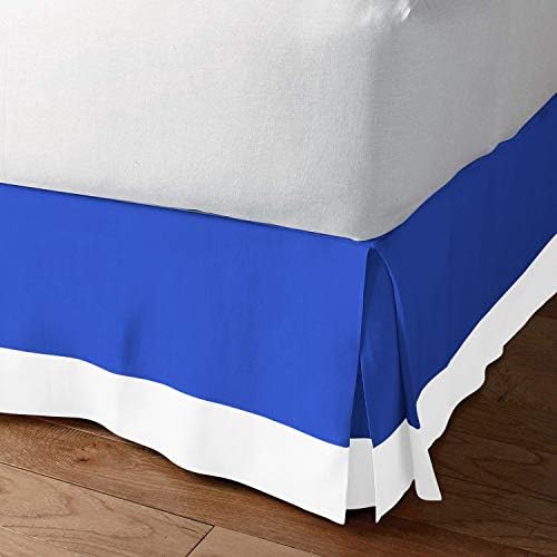 Luxury Linens Two Tone 100 Egyptian Cotton Bed Skirt Twin 18 Drop