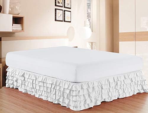Elegant Comfort 13inch Drop Queen Bed Skirt - 1500 Thread Count Microfiber