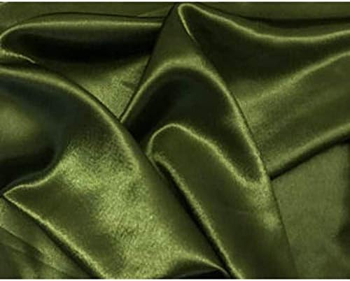 Fade Resistance Smooth Satin Silk Dust Ruffle Bed Skirt 17 Inch Drop