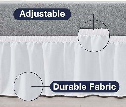 CASUAL LIVING Queen Bed Skirt Ruffled Wrap Around 1