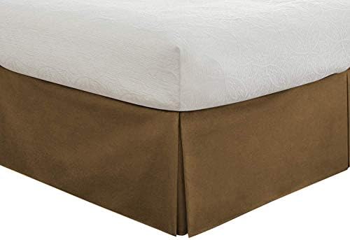 Luxury Linens Tailored Bedskirt Queen Taupe 12 Inch Drop