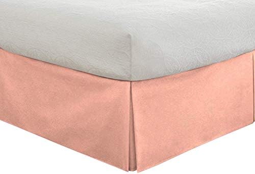 Luxury Linens Tailored Bedskirt Queen Peach 12 inch Drop