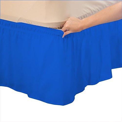 Amuze Bedding Elastic Wrap Around Ruffled Bed Skirt 1