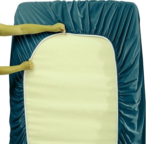 Luxxurecare Three Fabric Sides Elastic Bed Skirt 15 Drop