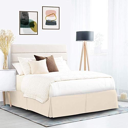 Ultra Soft Box Pleated Cream Bed Skirt Twin 39x75 18 Drop