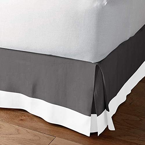 Luxury Linens Two Tone Bed Skirt 18 Drop Full Size
