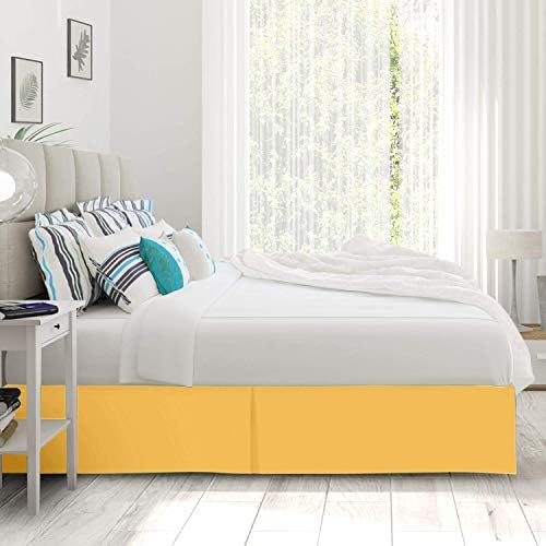 Amuze Ultra Soft Yellow Bed Skirt Twin XL 39x80 18 Drop