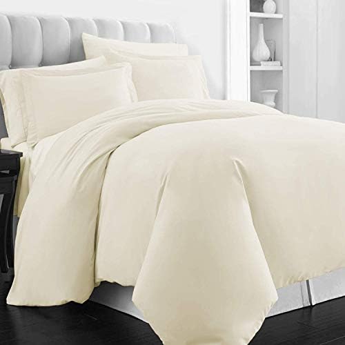 Luxxurecare Three Fabric Sides Elastic Bed Skirt 28 Drop Length