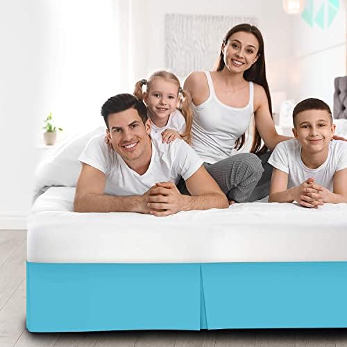 Amuze Ultra Soft Beach Blue Bed Skirt 54x75 18 Drop