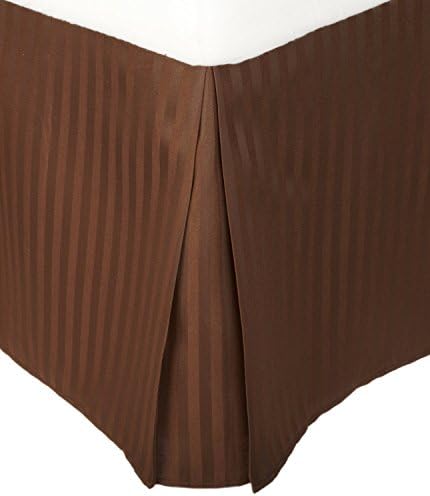 SRP Bedding Real 210 Thread Count Striped Bed Skirt Queen Size
