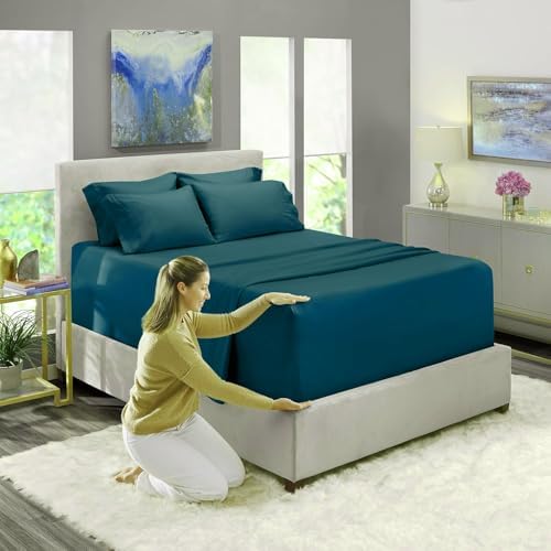 Luxxurecare Three Fabric Sides Elastic Bed Skirt 15 Drop