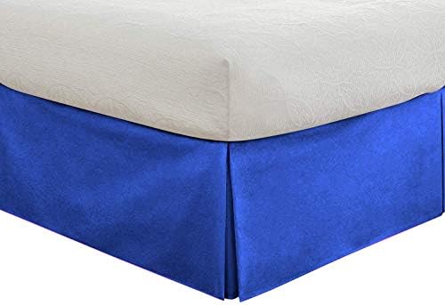 Tailored Bedskirt - 12 inch Drop TwinXL Royal Blue 800 Thread Count