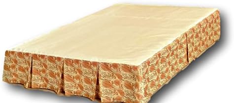 Tache Home Fashion Satin Bed Skirt with Ruffle Twin