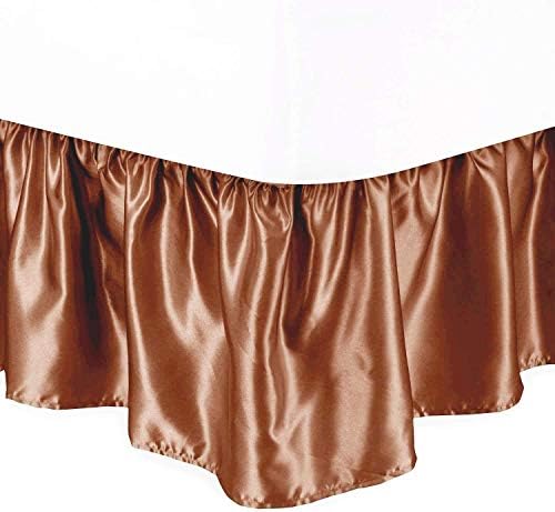 Luxury Satin Ruffled Bed Skirt 15 Drop