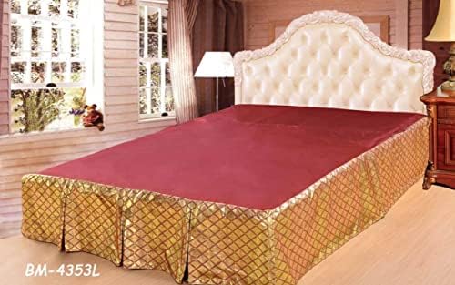 Tache Home Fashion BSK-4353LF Satin Bed Skirt 1
