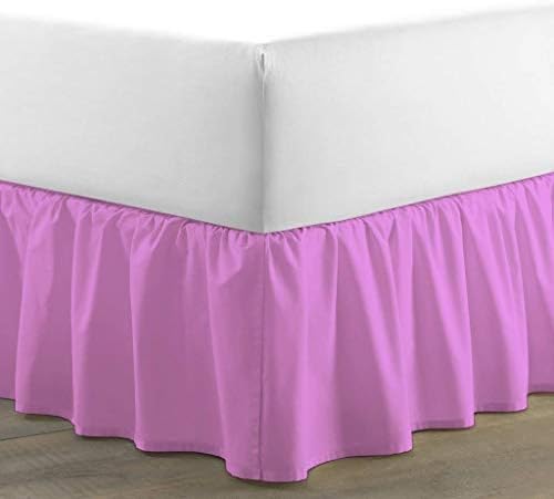 GEM BEDDING Angels Bed Skirt 16 Inch Drop Lavender