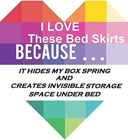 Elegant Comfort 13inch Drop Queen Bed Skirt - 1500 Thread Count Microfiber