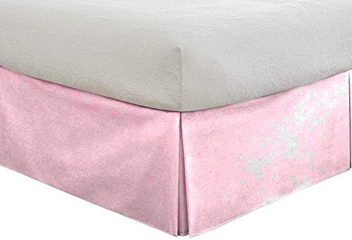 Tailored Bedskirt - 12 inch Drop Full Baby Pink 800 Thread Count