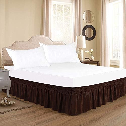 Amuze Wrap Around Bed Skirt - 15 Inch Drop Easy OnOff