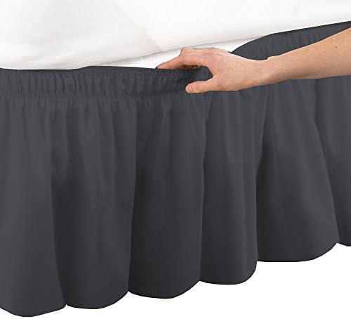 Amuze Bedding Elastic Wrap Around Bed Skirt