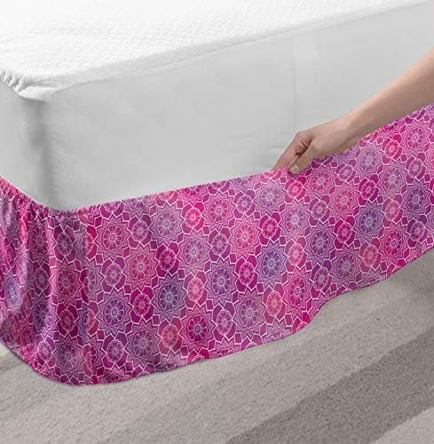 Lunarable Floral Bedskirt Twin Twin XL