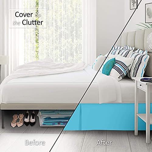 Amuze Ultra Soft Beach Blue Bed Skirt 54x75 18 Drop