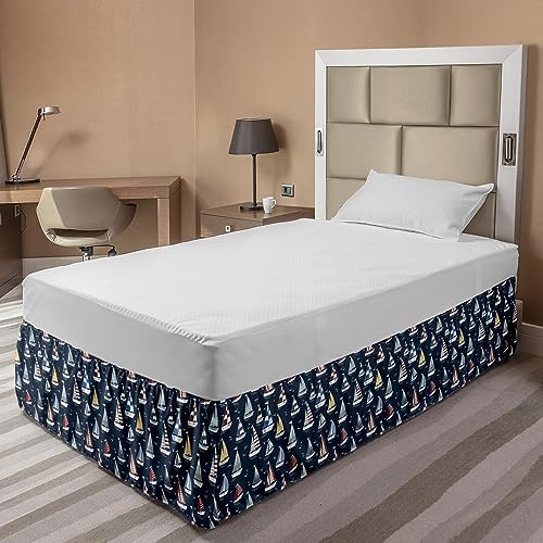 Lunarable Marine Elastic Bed Skirt Multicolor