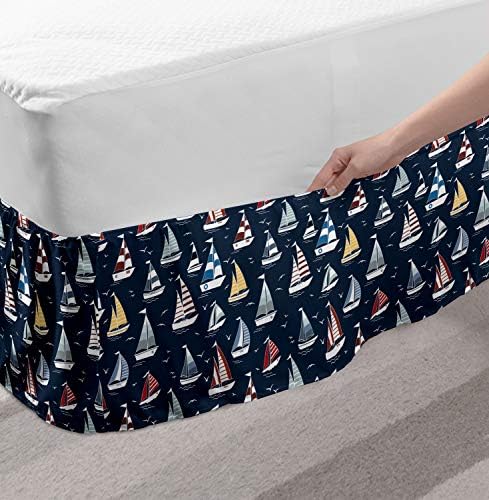 Lunarable Marine Elastic Bed Skirt Multicolor