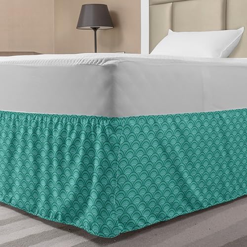 Lunarable Japanese Bedskirt with Squama Pattern 1