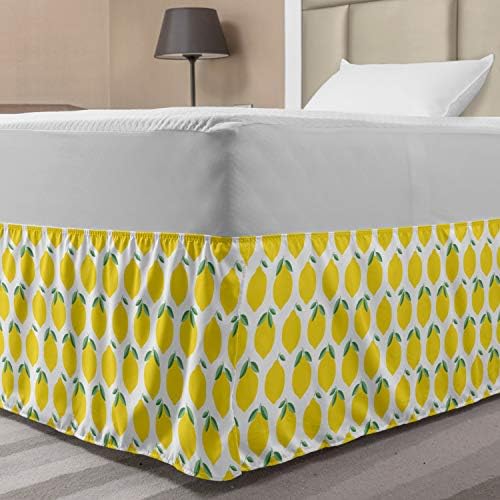 Lunarable Lemon Bedskirt Twin Twin XL