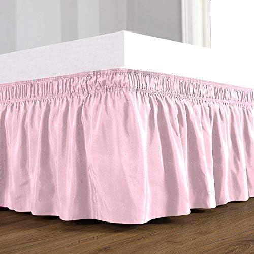 Lupsty Luxury Linens Bed Skirt 18 Inch Deep Pocket 100 Egyptian Cotton