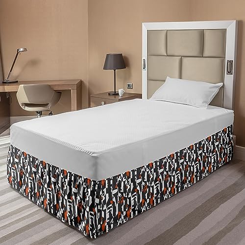 Lunarable Modern Art Bedskirt with Geometric Pattern