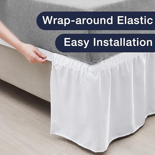 CASUAL LIVING Queen Bed Skirt Ruffled Wrap Around 1