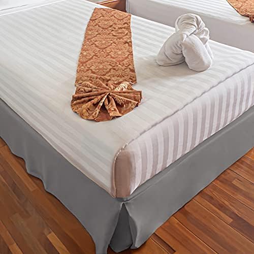 Superior Brushed Microfiber Pleated Bed Skirt Queen