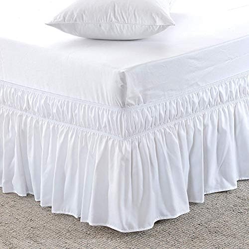 Luxxurecare Three Fabric Sides Elastic Bed Skirt 24 Drop