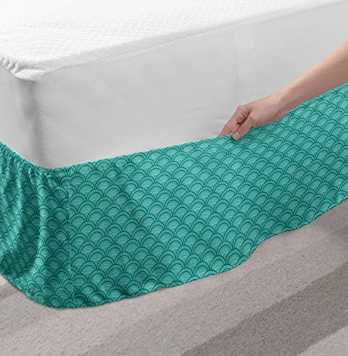Lunarable Japanese Bedskirt with Squama Pattern 1