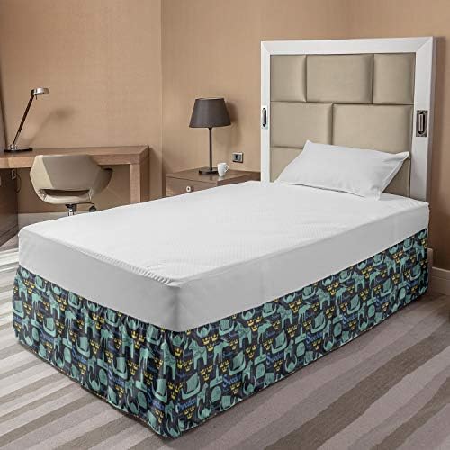 Lunarable Swedish Bed Skirt with Horse Pattern