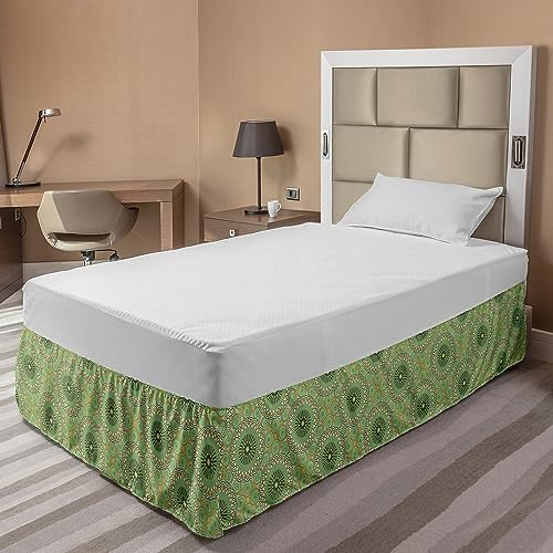 Lunarable Traditional Bed Skirt with Mandala Design