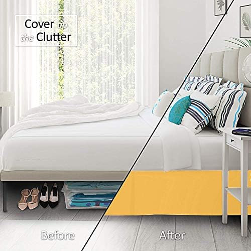 Amuze Ultra Soft Yellow Bed Skirt Twin XL 39x80 18 Drop
