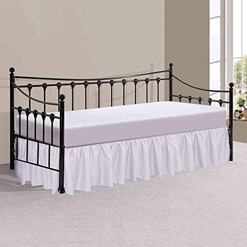Sleepwell Ruffled Bed Skirt 16 Inch Drop Full Size White